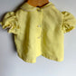 Vintage Made in Canada Yellow Embroidered Lace Top / 6-12m?