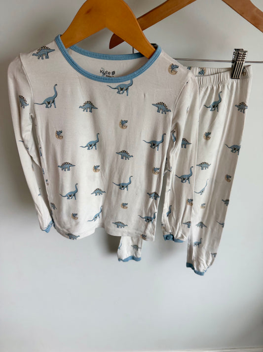 Kyte Blue Dino PJ Set / 4 years