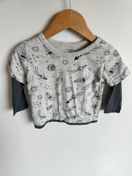 Grey Space Long Sleeve / 18-24m