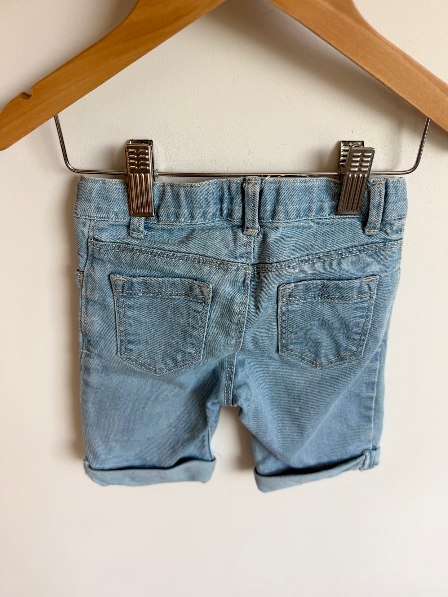 Light Blue Denim Shorts / 3T