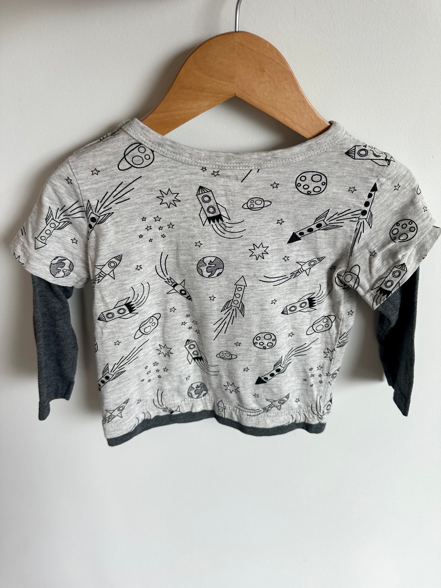 Grey Space Long Sleeve / 18-24m