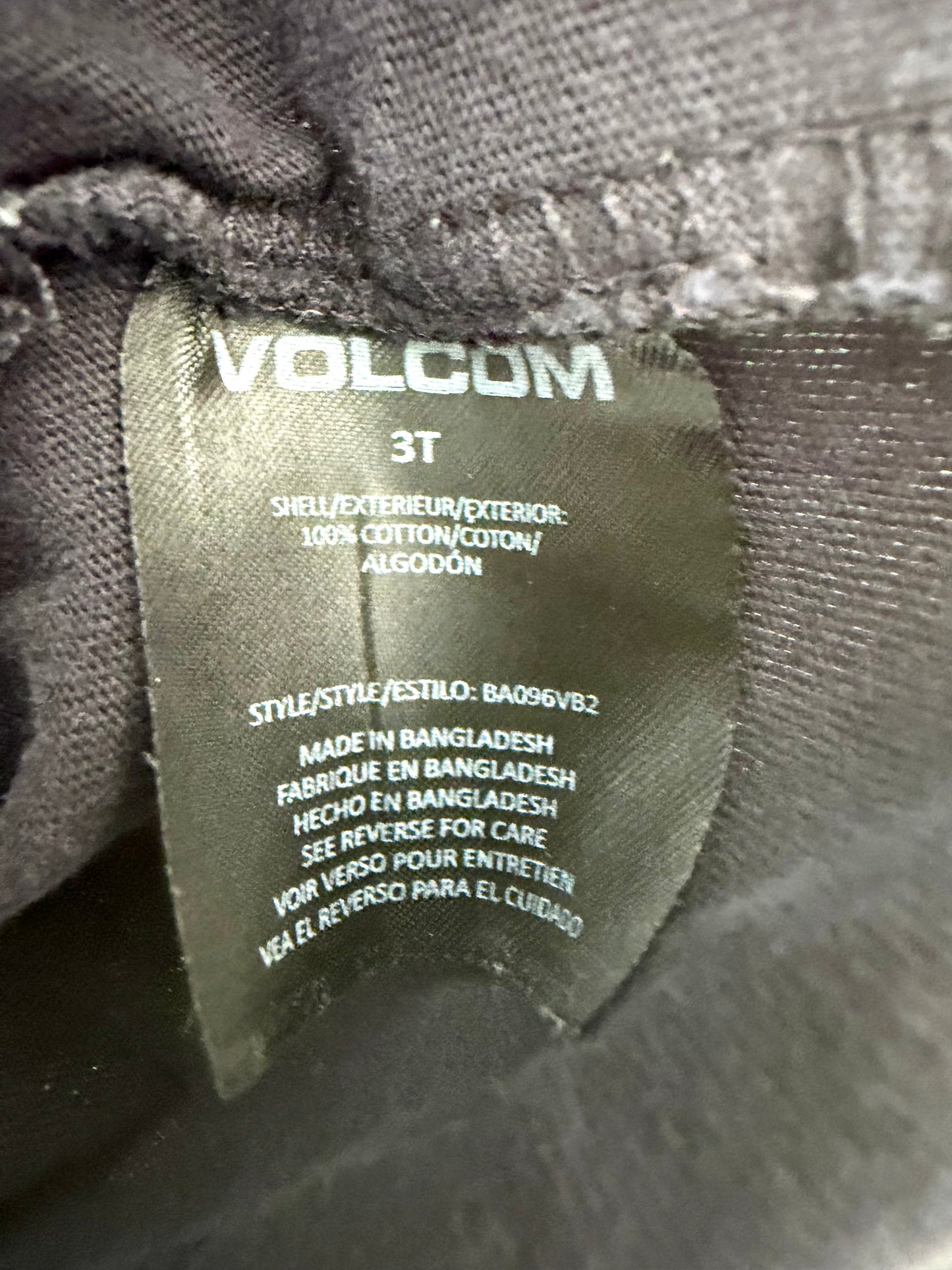 Volcom Black Palm T-shirt / 2-3T