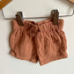 Brown Muslin Shorts / 0-3m