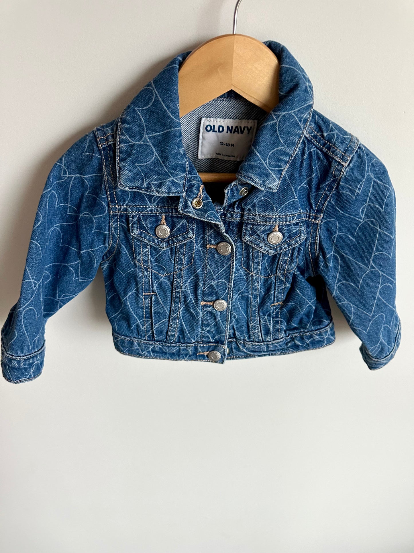 Heart Jean Jacket / 12-18m