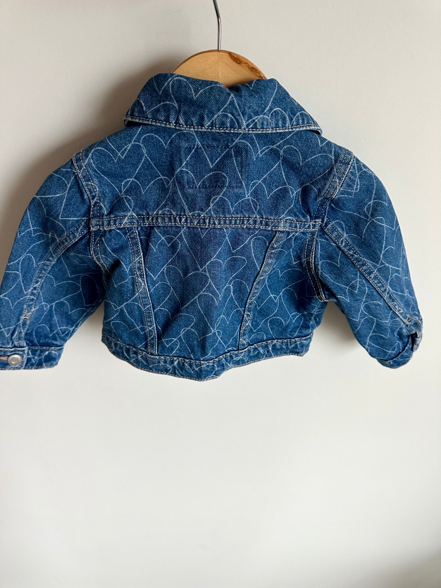 Heart Jean Jacket / 12-18m