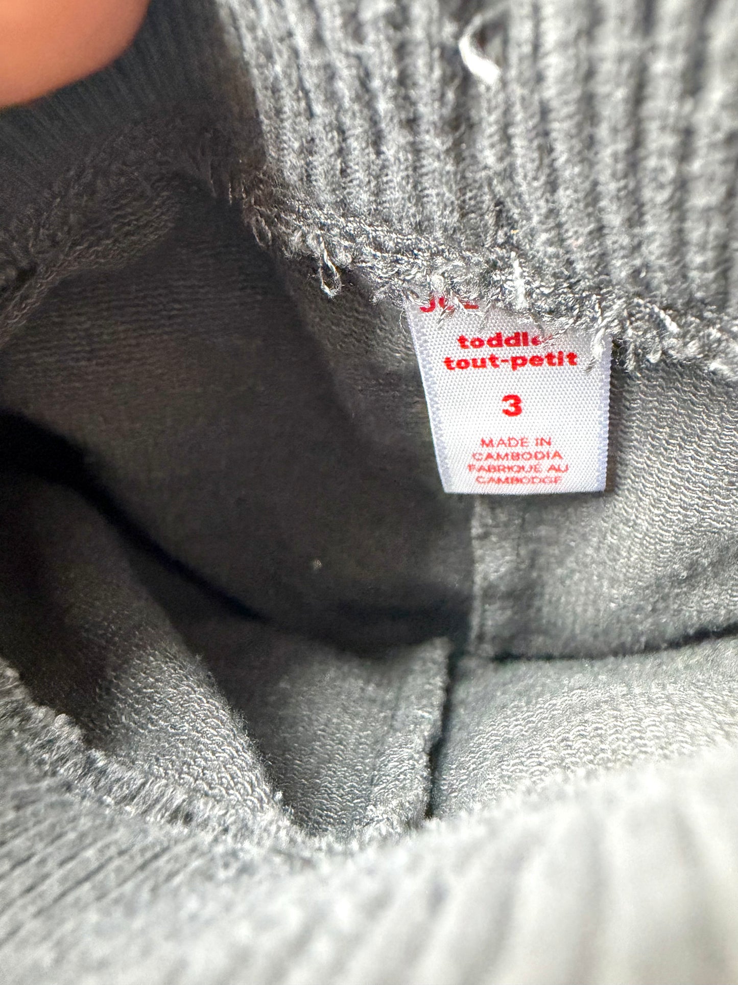 Grey Shorts with Functional Drawstring / 3T