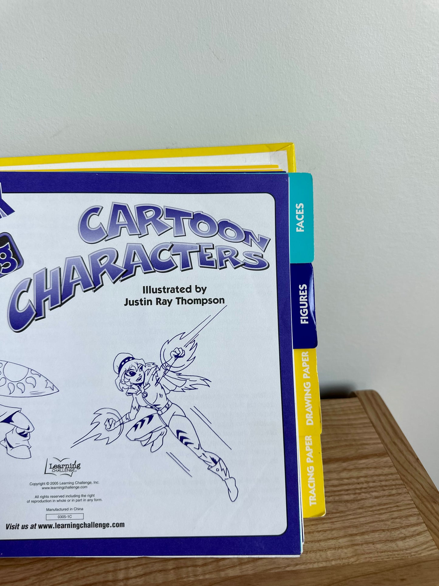Cartoon Characters Drawing Book / 6-12 years (No Shipping)