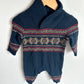 Navy Knit Jumpsuit / 3-6m