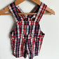 Plaid Overalls / 6m