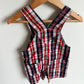 Plaid Overalls / 6m