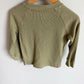 Sage Waffle Knit Truck Long Sleeve / 3T