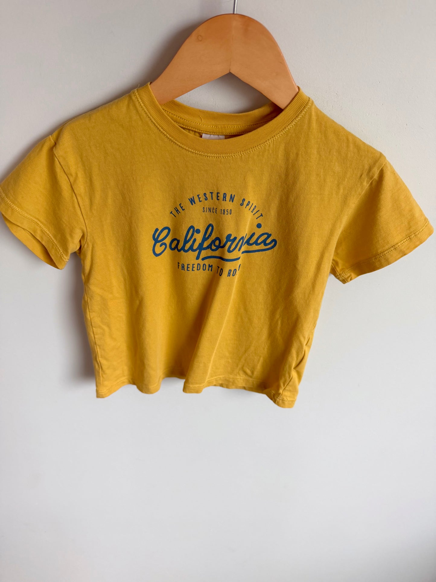H&M Yellow Freedom to Roam T-shirt / 2-3T