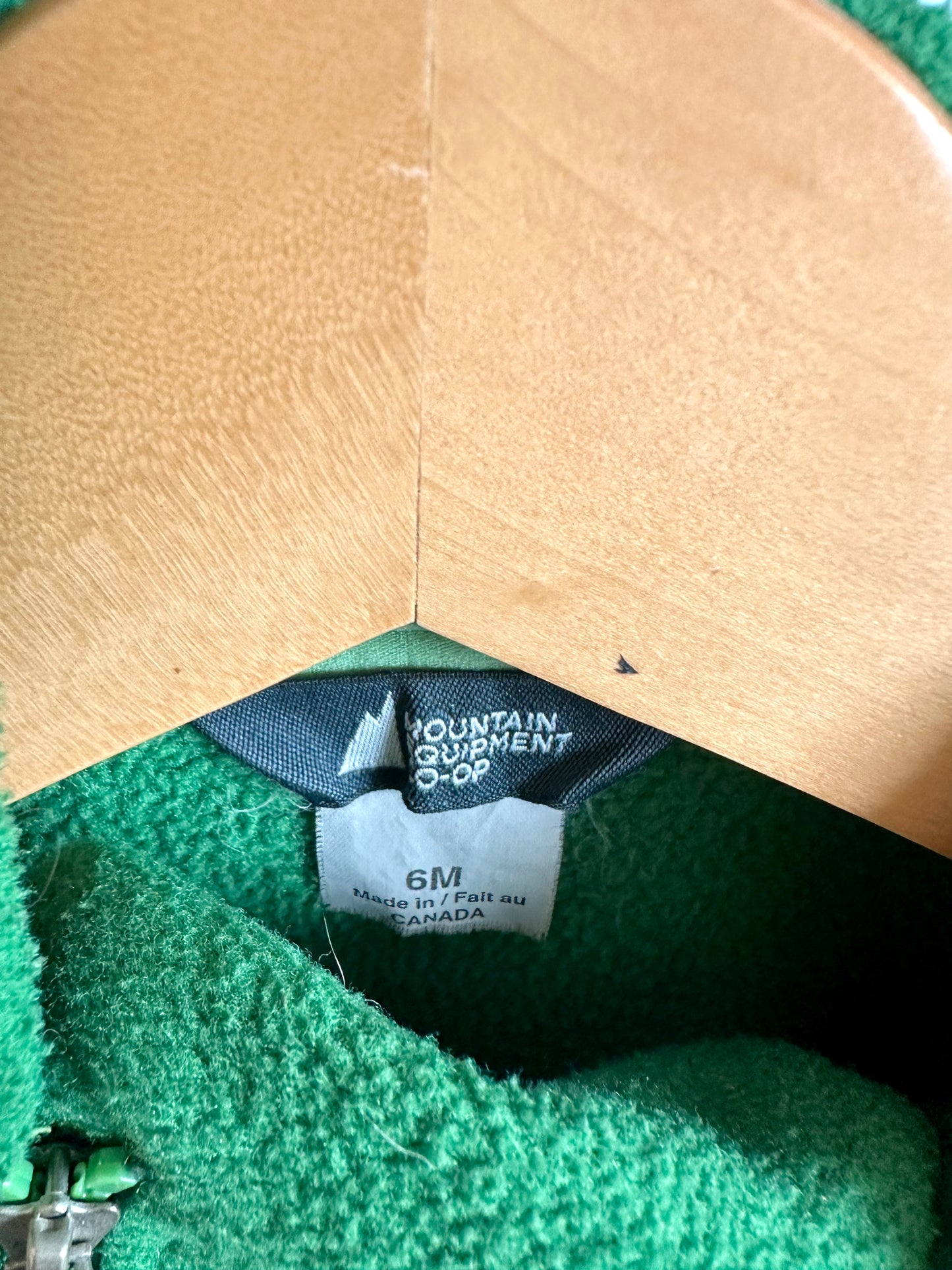 MEC Green Fleece Hooded Bunting Suit / 6m