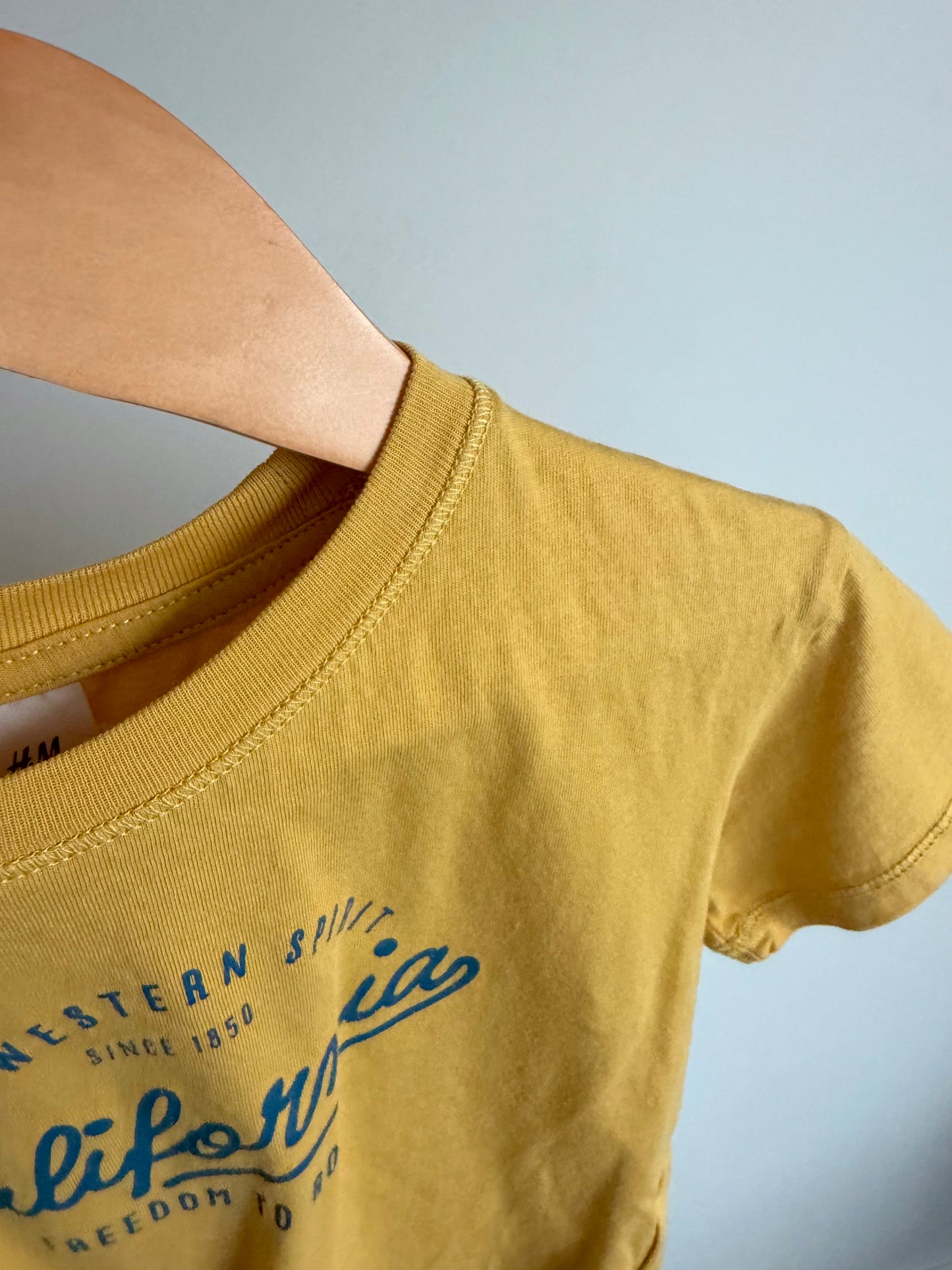 H&M Yellow Freedom to Roam T-shirt / 2-3T