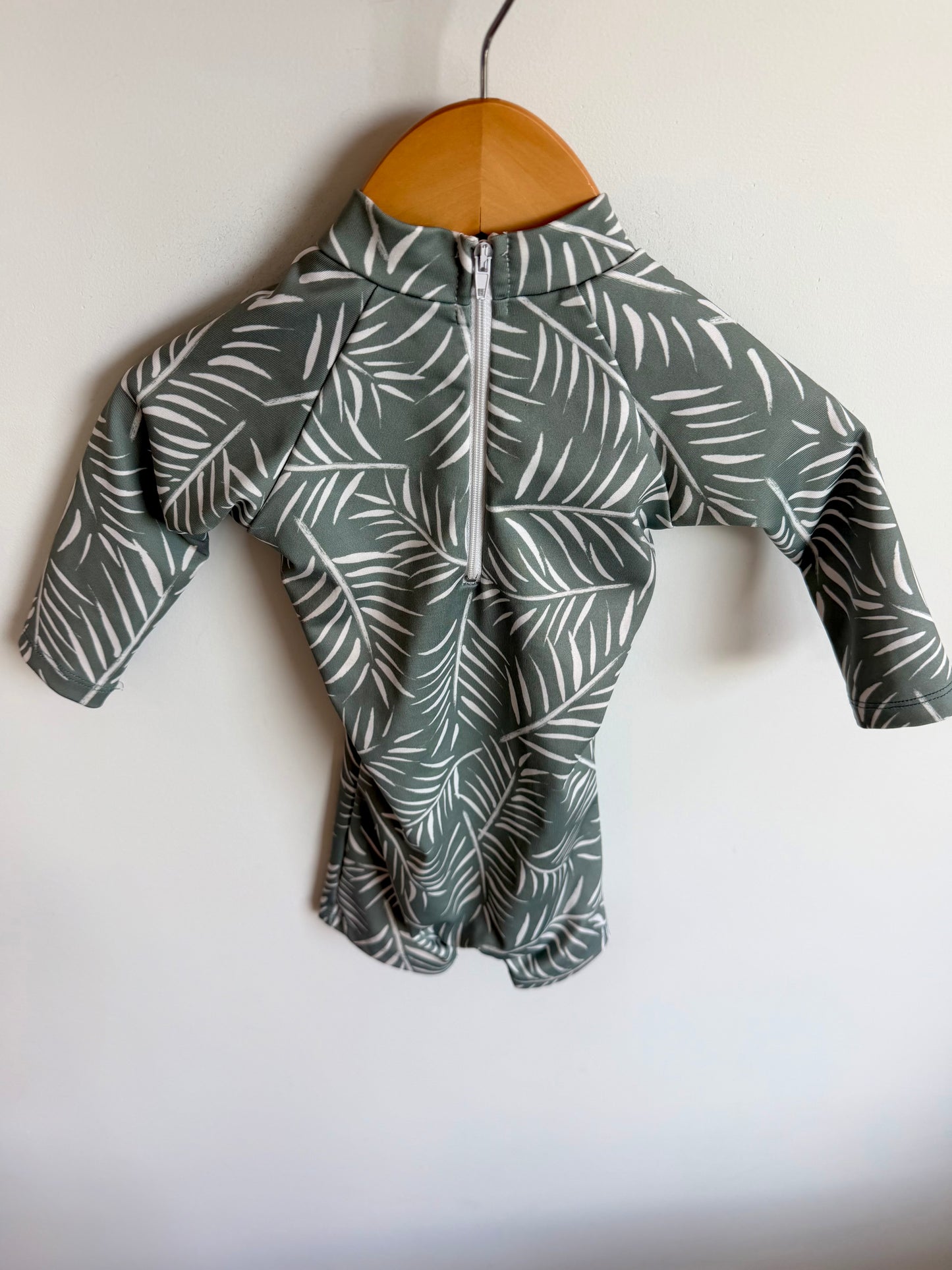 Imagine Perry Sage Leaf Swimsuit / 12m