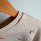 Zara Cream Daisy Embroidered Crewneck / 5 years