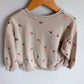 Zara Cream Daisy Embroidered Crewneck / 5 years