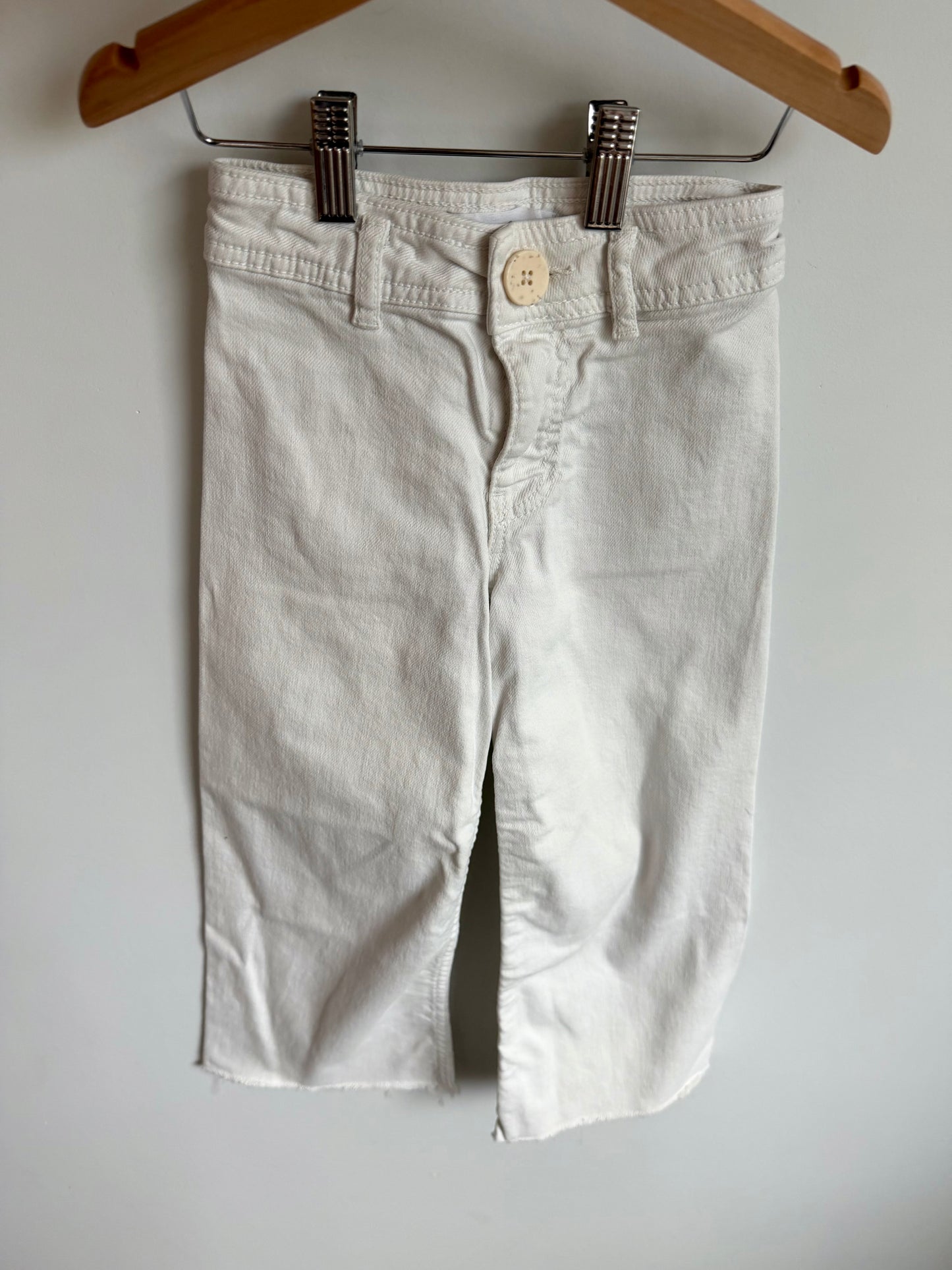 Zara White Denim Wide Legs Jeans / 6 years