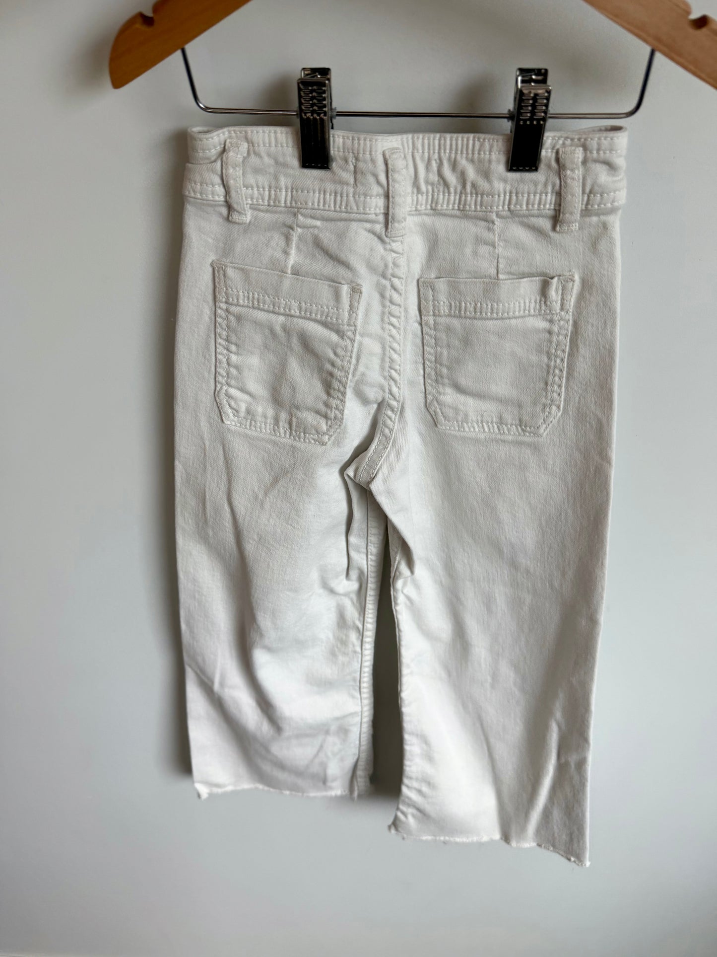 Zara White Denim Wide Legs Jeans / 6 years