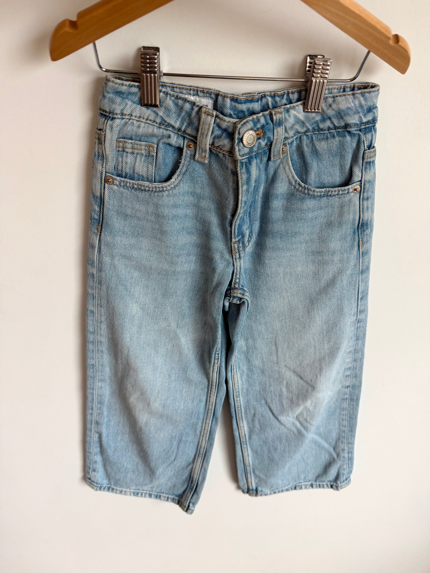 Zara Light Denim Wide Legs Jeans / 6 years
