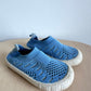 Jan & Jul Blue Knit Slip on Shoes / Size 2 Infant