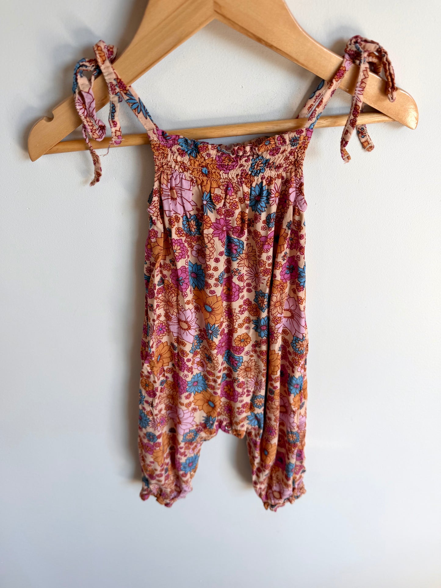 Retro Floral Jumpsuit / 12-18m