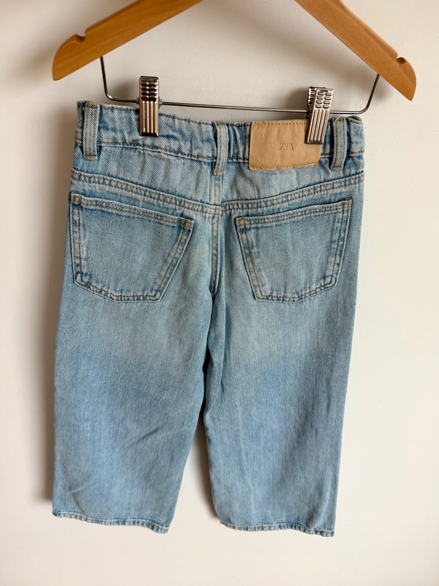Zara Light Denim Wide Legs Jeans / 6 years
