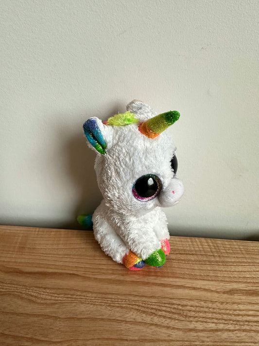 Ty Pixy White Unicorn Beanie