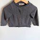 Wheat Grey Organic Cotton Cardigan / 12m