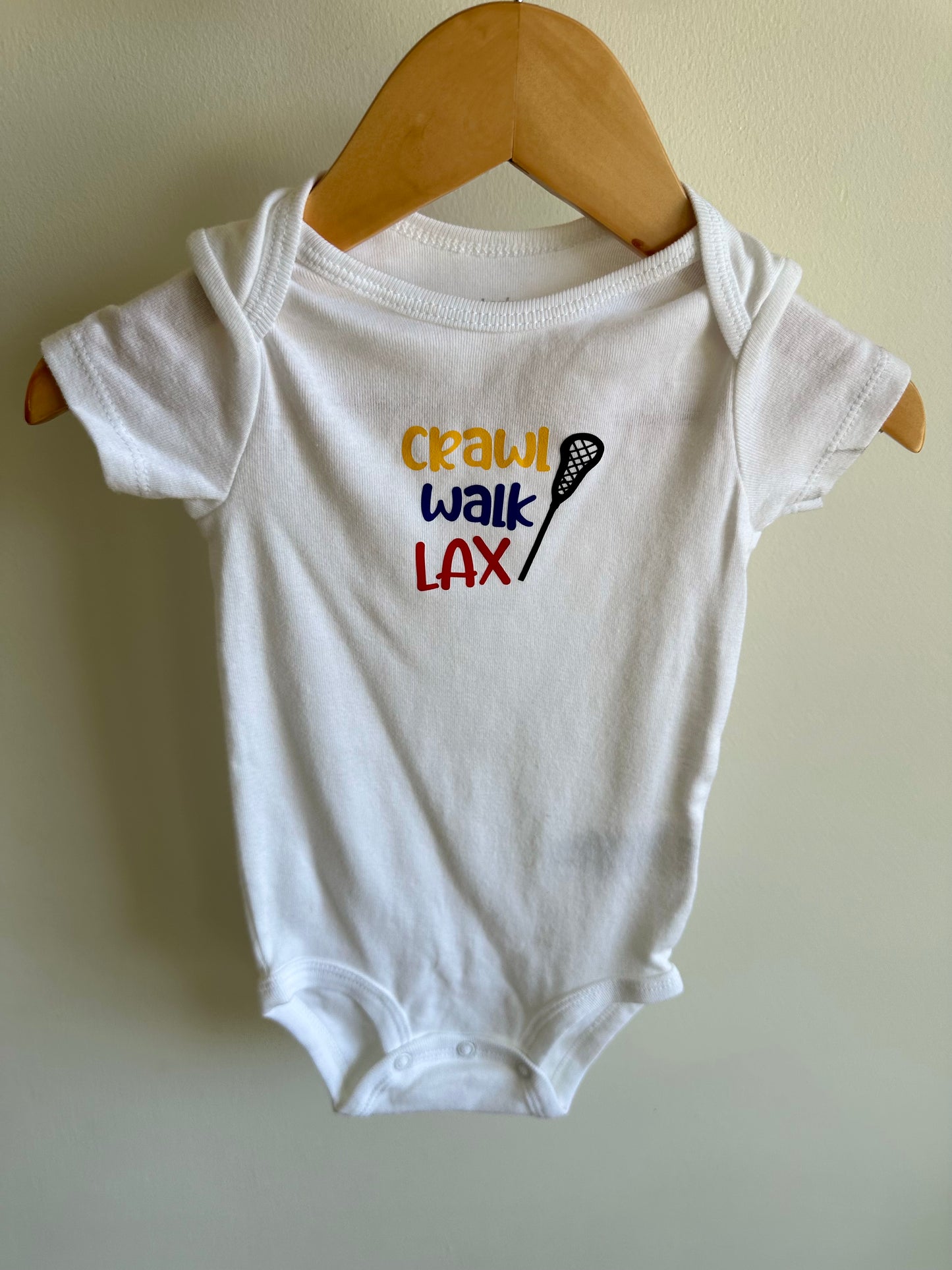 Crawl Walk Lax Bodysuit / 12m