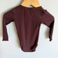 Wheat Plum Ribbed Bodysuit / 12m