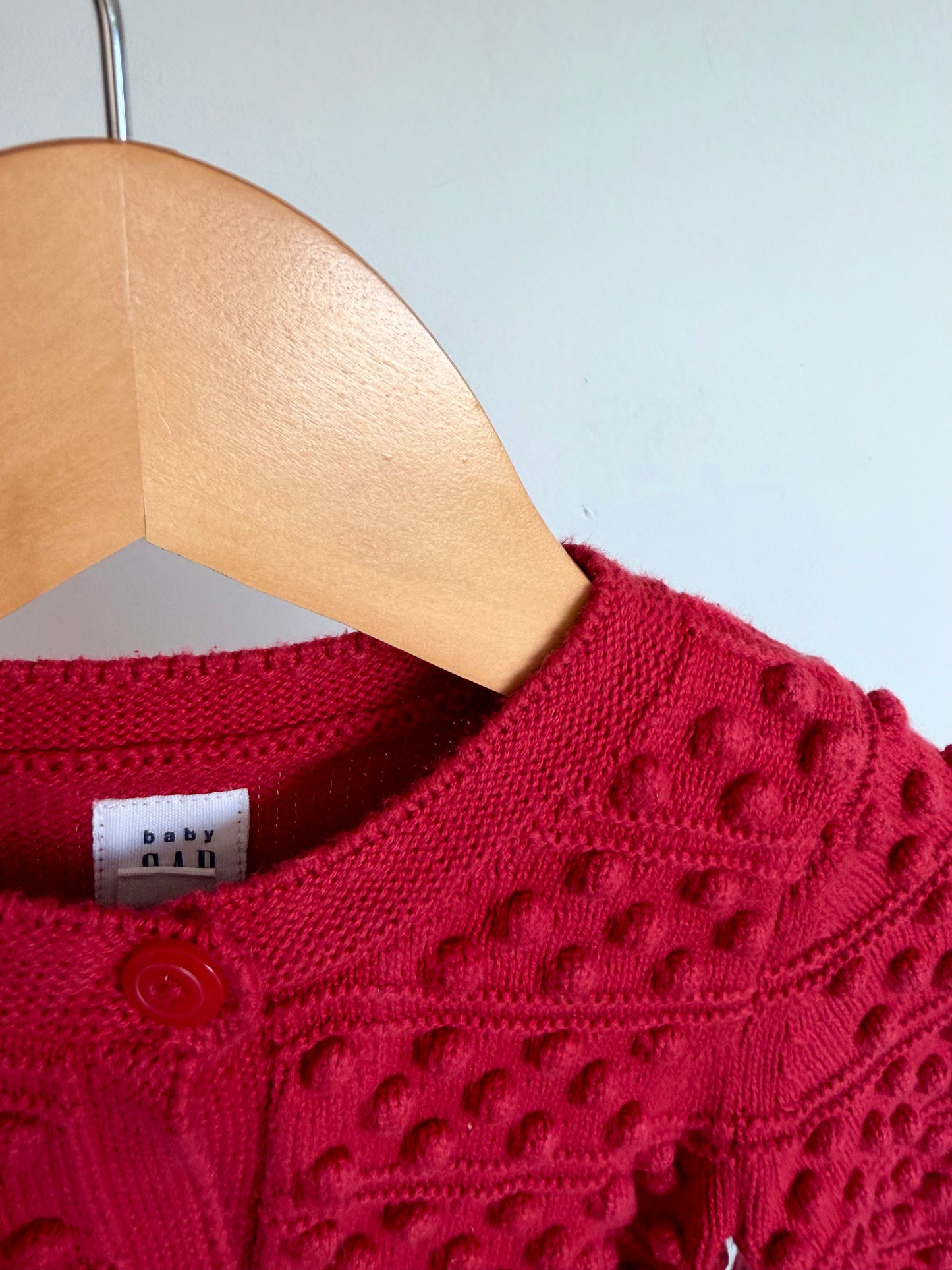 Gap Red Knit Cardigan / 12-18m