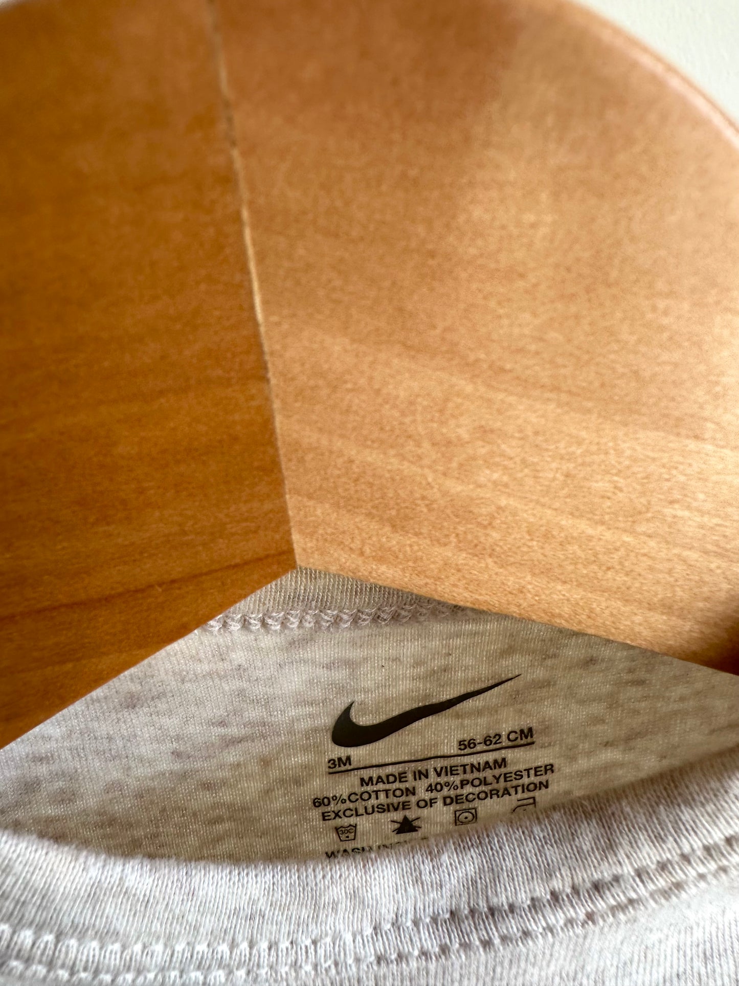 Tan Nike T-Shirt Bodysuit / 3m