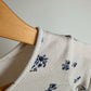 H&M Ribbed Blue Flower Cluster Long-sleeve / 4-6 years
