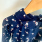 Collared Navy Floral Long Sleeve / 18-24m