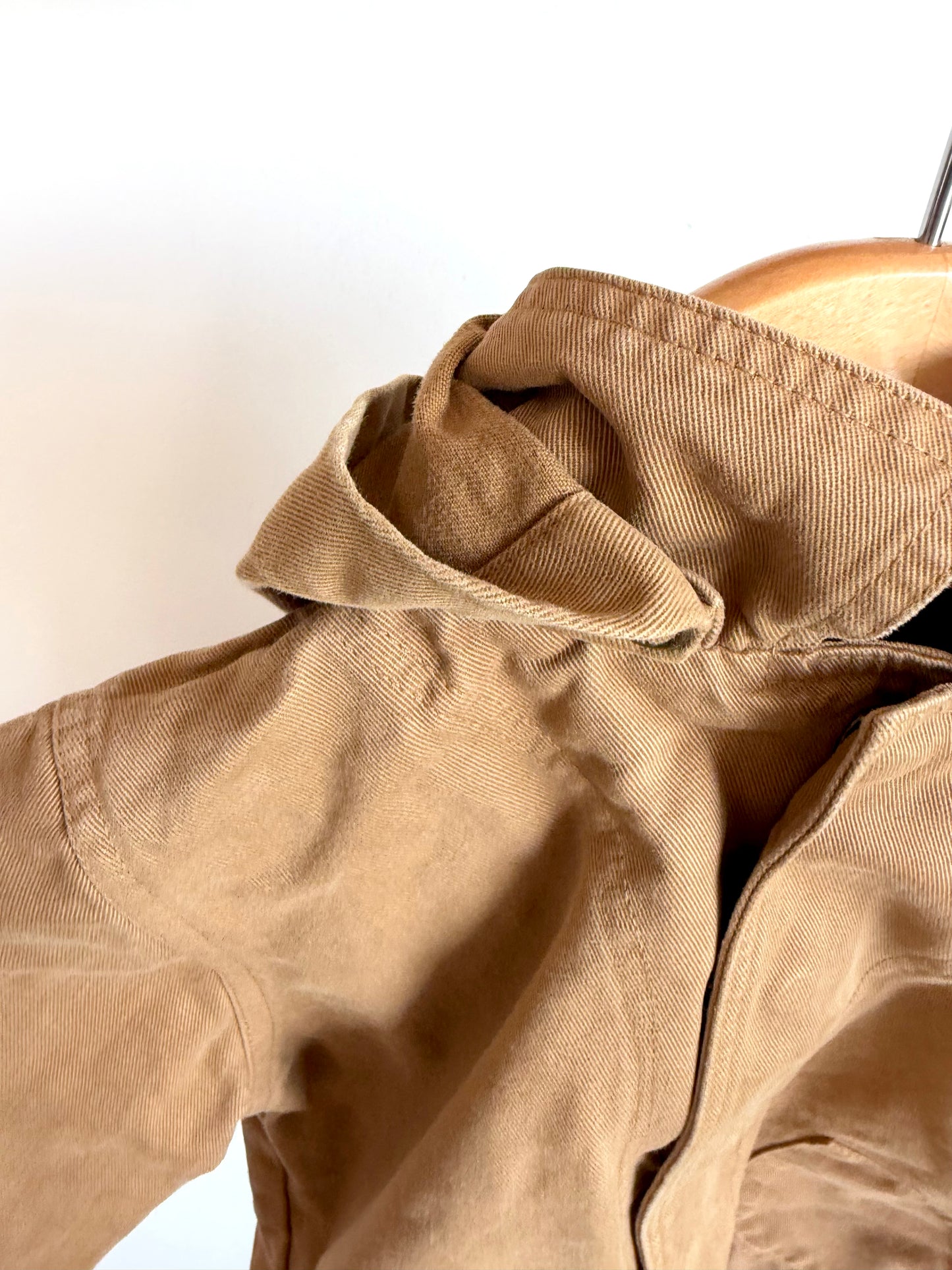 Simple Folk Tank Coat with Removable Hood / 12-18m