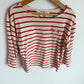 H&M Red Striped Long-sleeve / 4-6 years