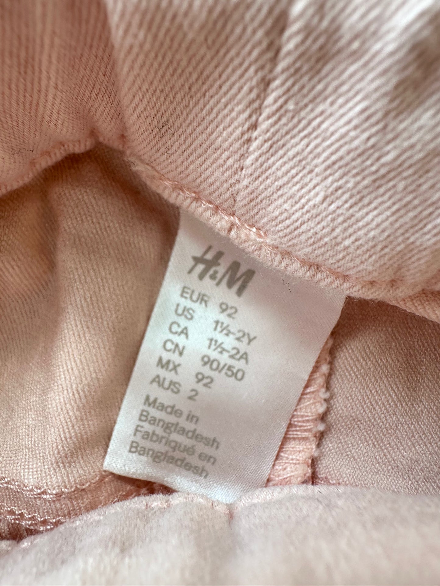 H&M Pink Stretch Jean / 18-24m