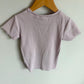 Zara Ribbed Tulip Embroidered T-shirt (PLAY) / 5 years