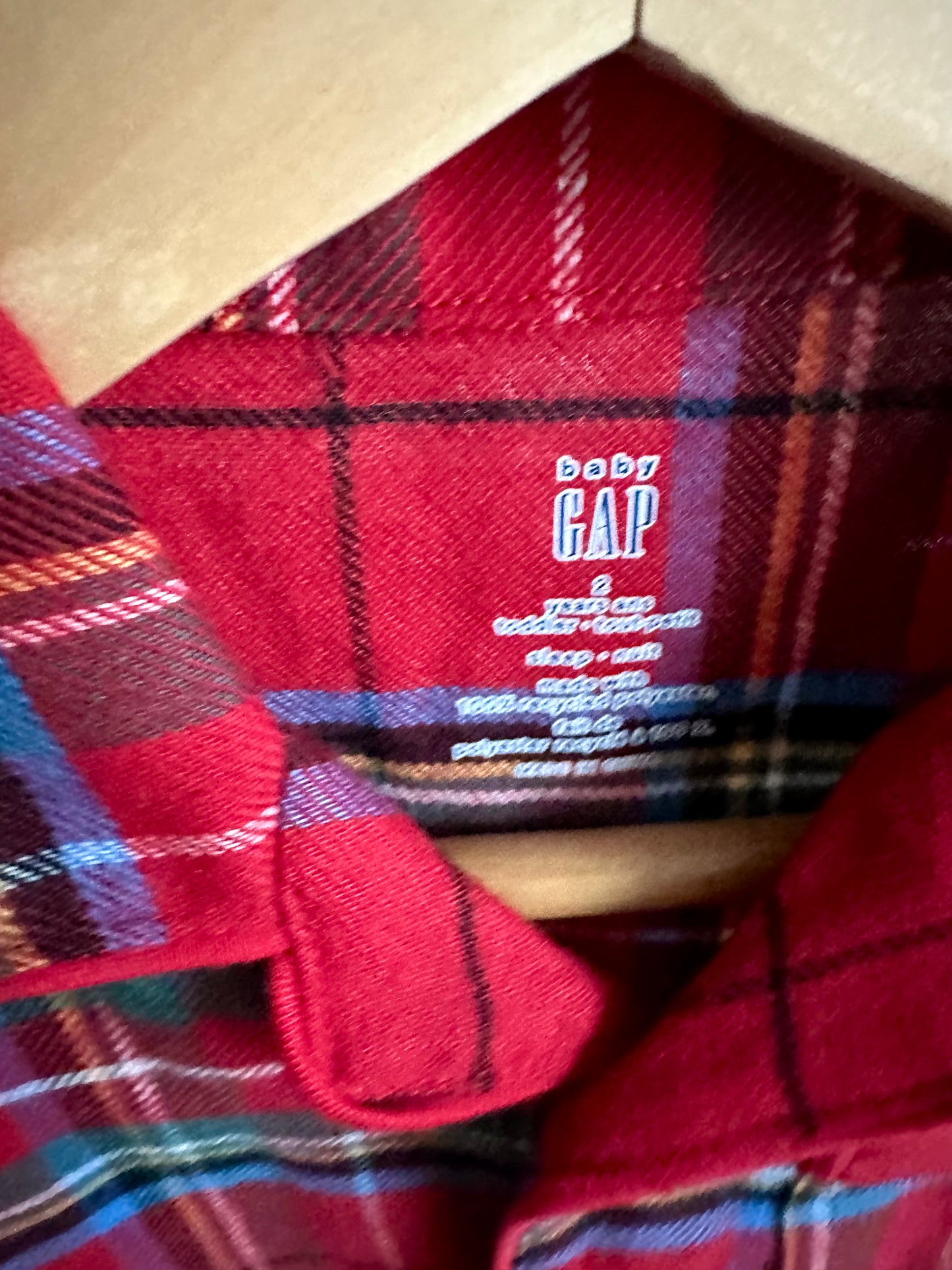 Gap Flannel PJ Set (With Tags) / 2T