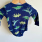 Longsleeve Dino Blue Bodysuit / 3-6m