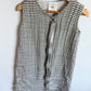 100% Cotton Grey + White Striped Sleep Sack / 12-18m