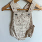Floral Bubble Romper Overalls / 12-18m