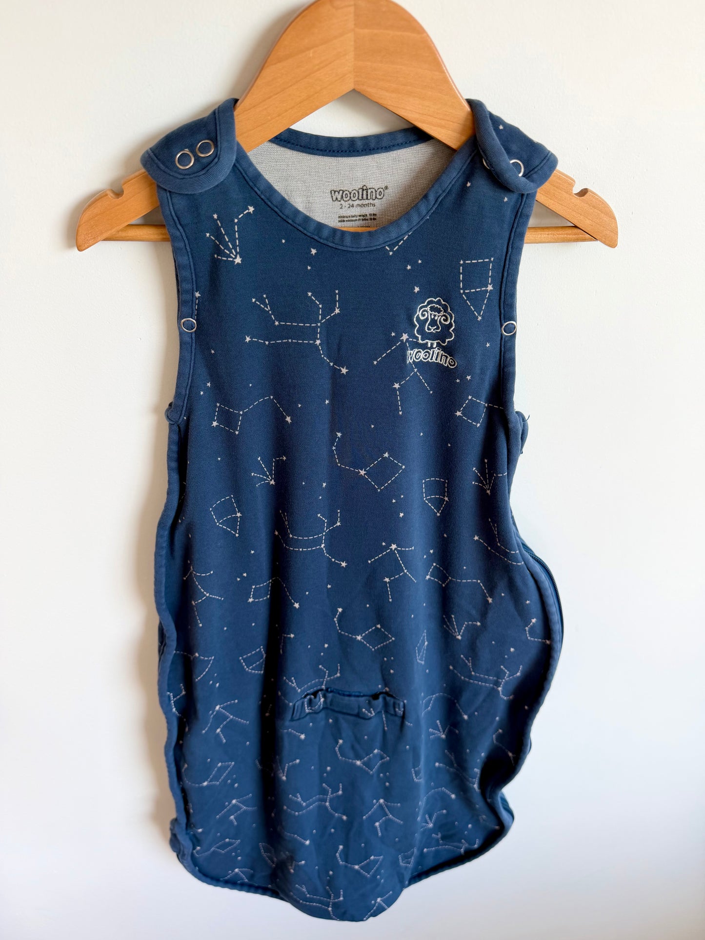 Woolino Navy Constellation Sleep Sack / 2-24m