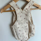 Floral Bubble Romper Overalls / 12-18m