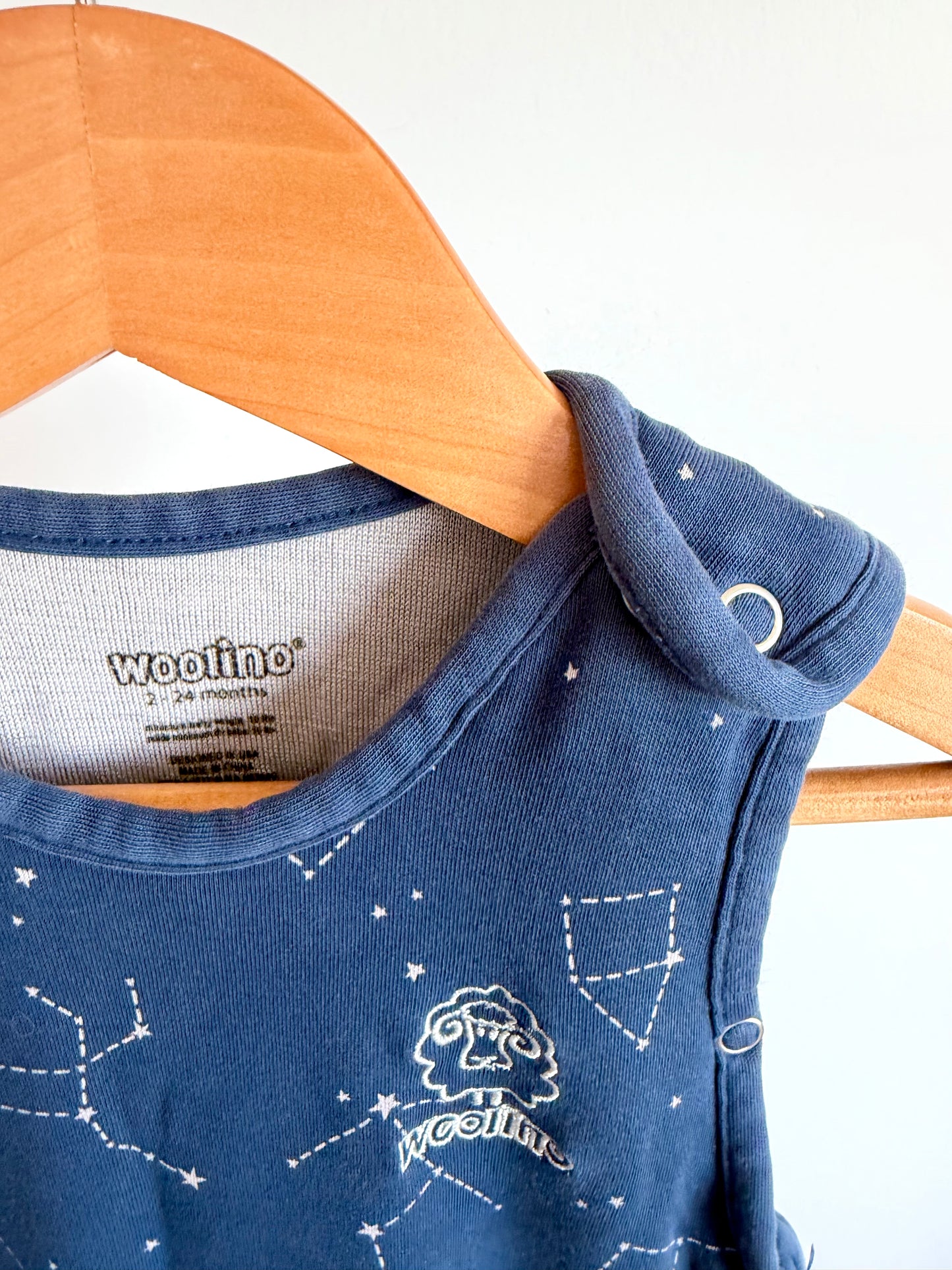 Woolino Navy Constellation Sleep Sack / 2-24m