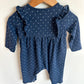 Gap Blue Ruffle Dotted Jumpsuit / 6-12m