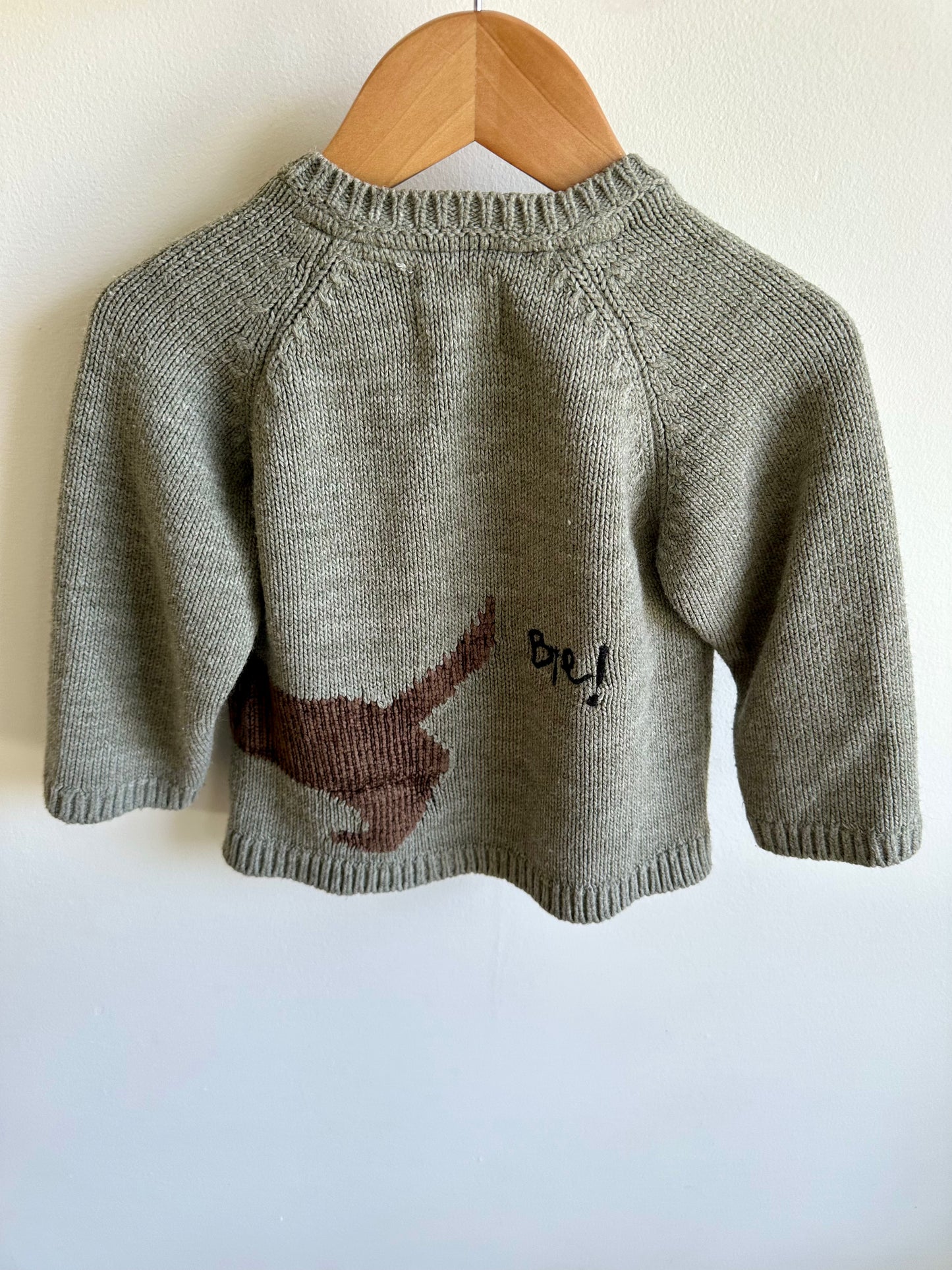 Hi Bye Dog Sweater / 18-24m