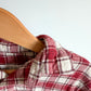 Red Checkered Plaid Cotton Top / 6-7 years