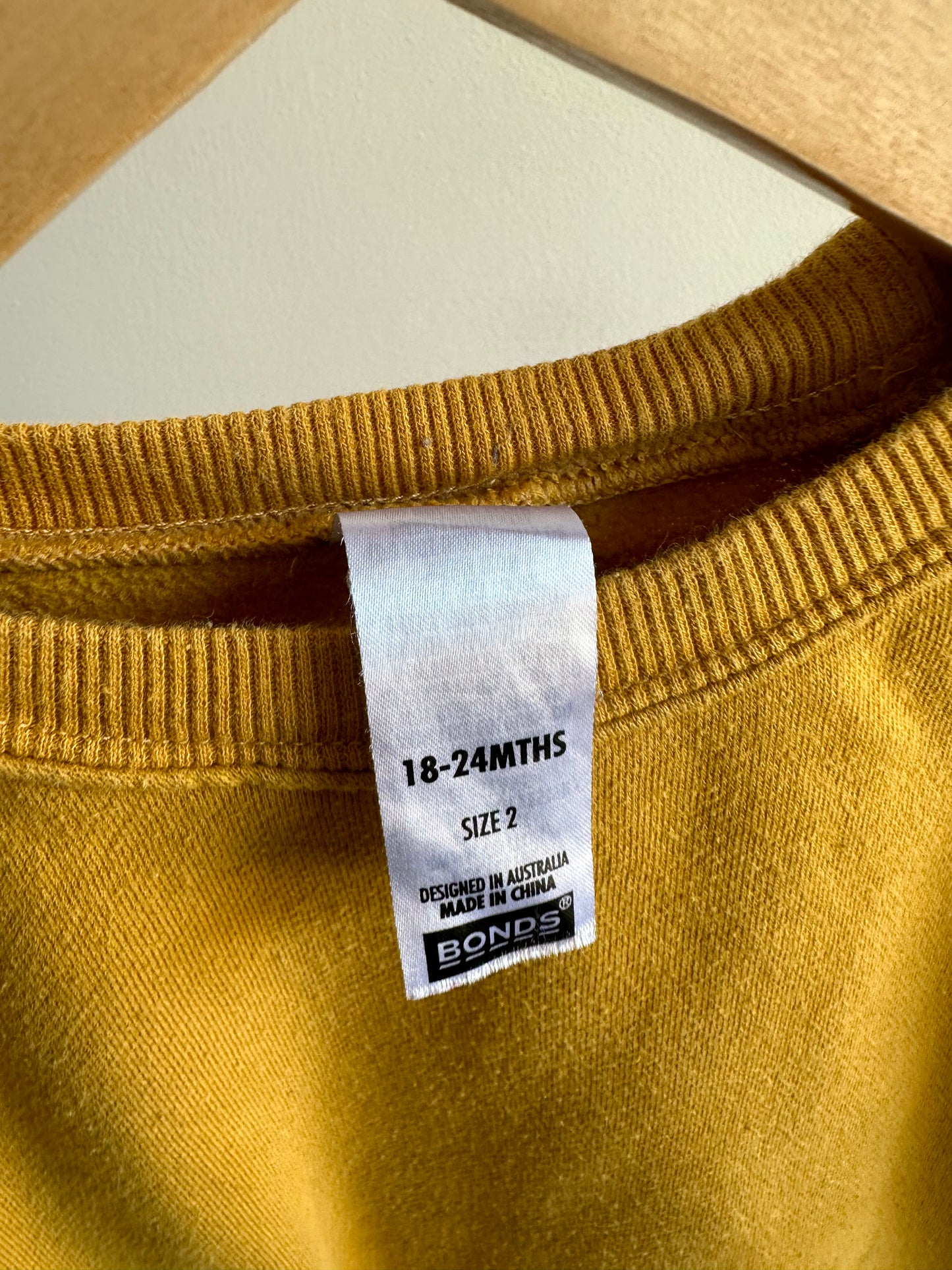 Bonds Mustard Sweater (PLAY)/ 18-24m